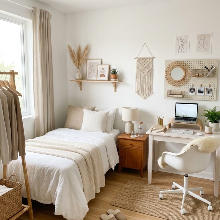 Minimal & Aesthetic College Dorm Room Ideas