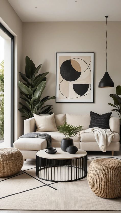 Black Accents for Modern Contrast