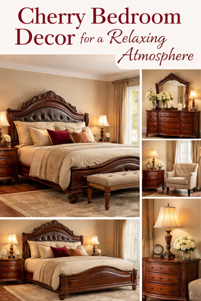 Cherry Bedroom Decor for a Relaxing Atmosphere