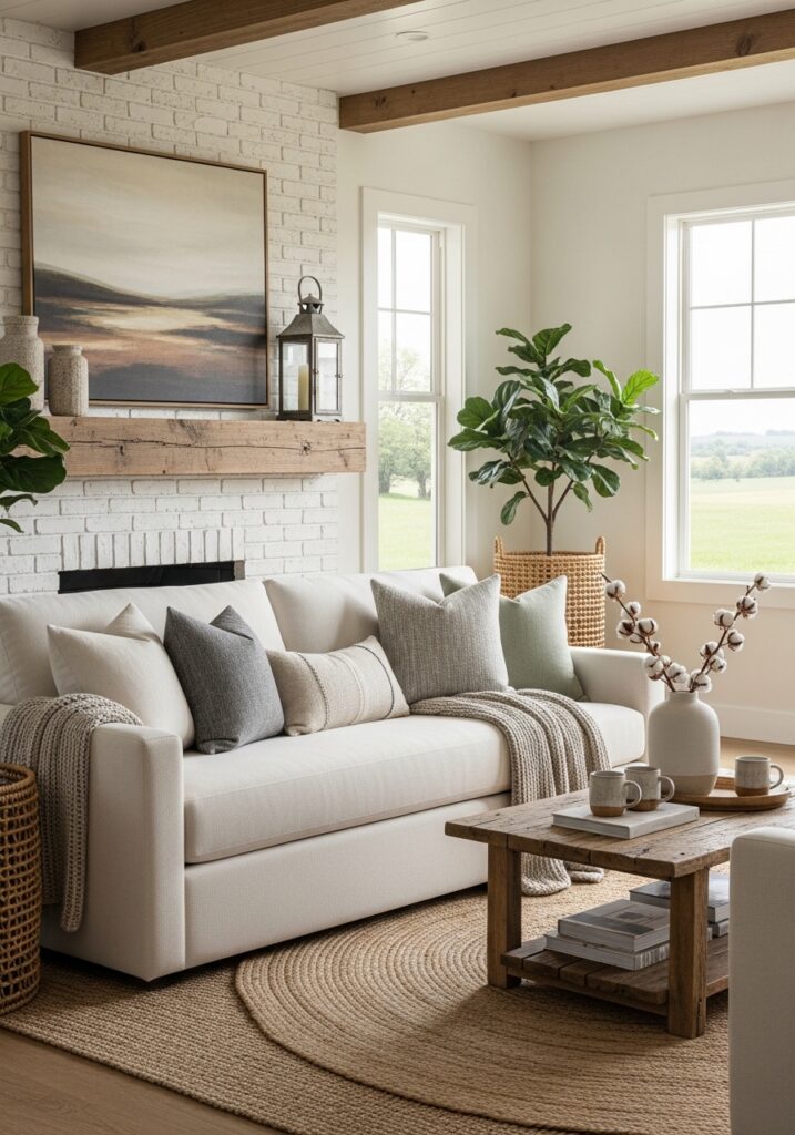 Comfort Meets Simplicity: Choosing the Perfect Modern Farmhouse SofaFarmhouse Living Rooms