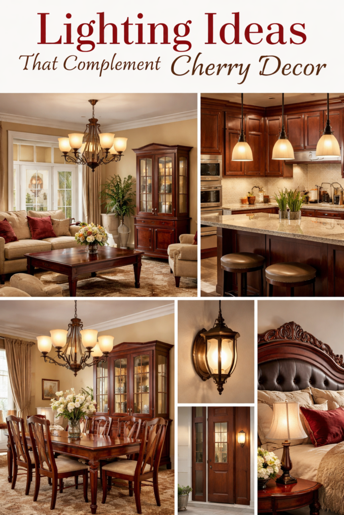 Lighting Ideas That Complement Cherry Decor
