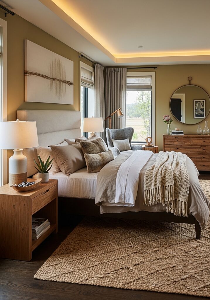 Luxury Bedroom Design with Earthy Elegance