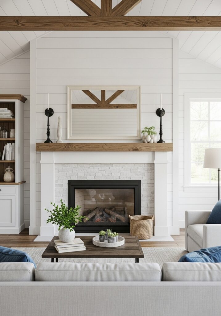 Minimalist Farmhouse Mantels