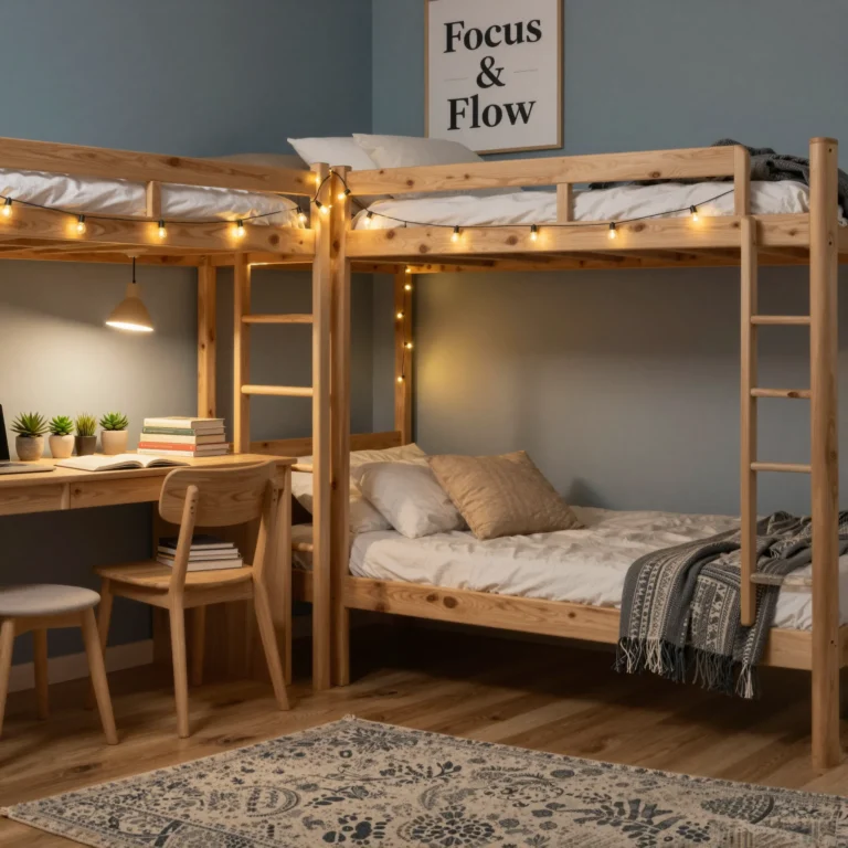 college dorm room decor with cute aesthetic and budget friendly design