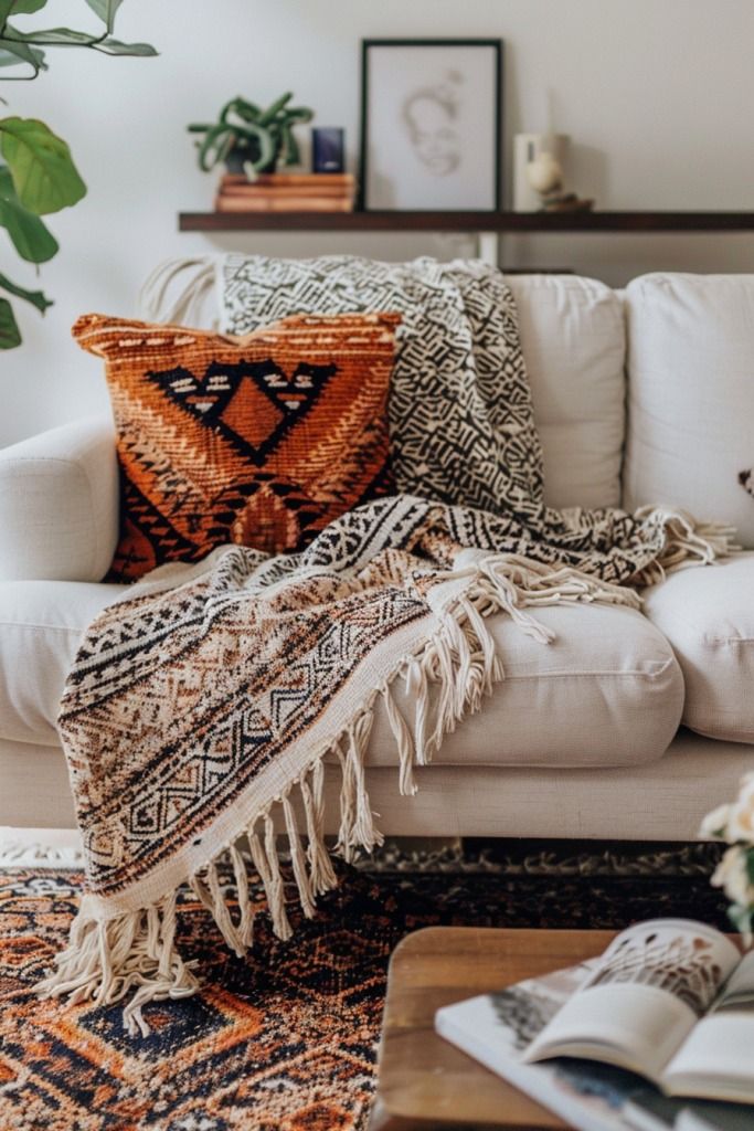 Add Texture with Throw Blankets