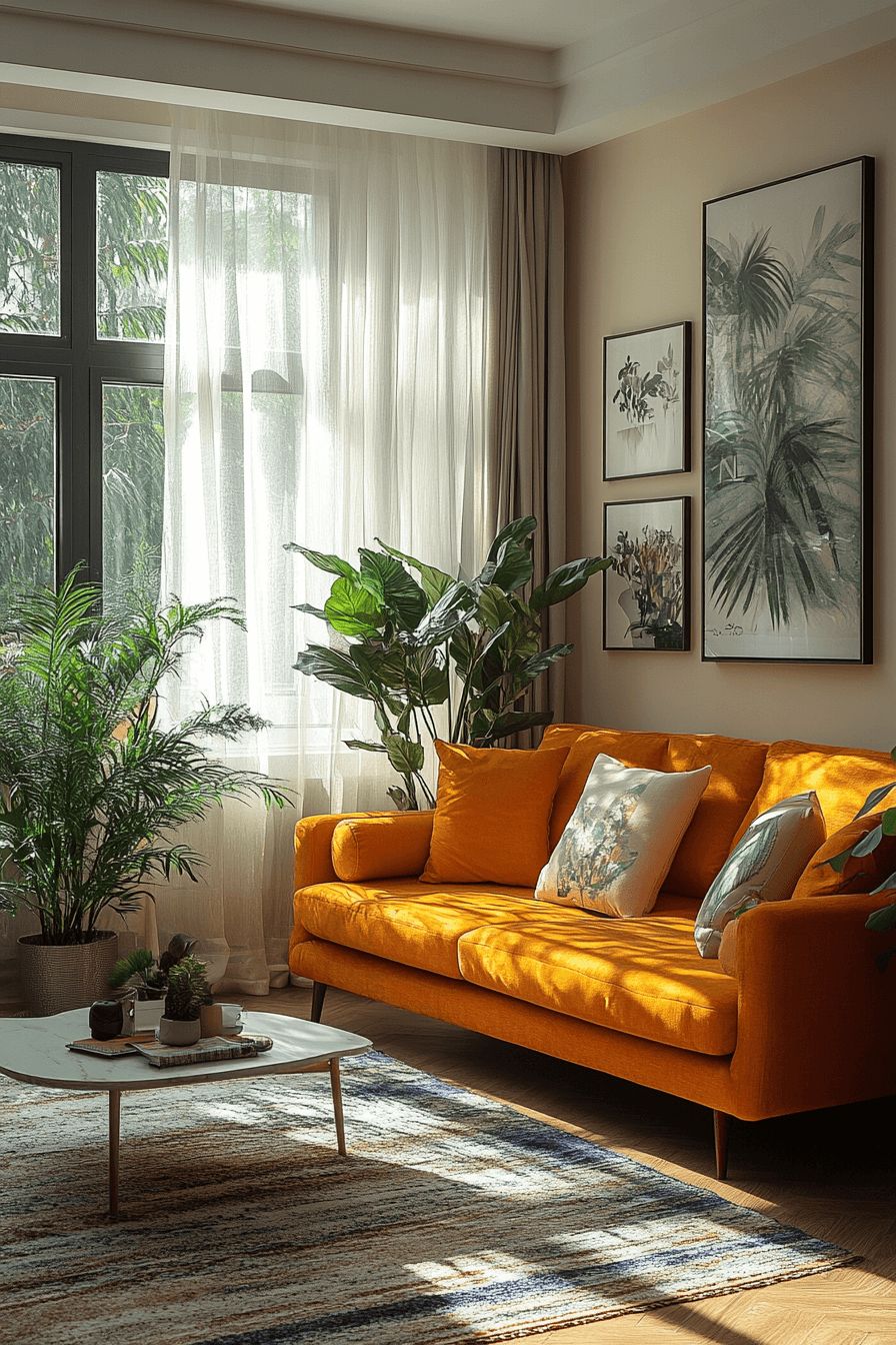 Add a Pop of Color with Throw Pillows