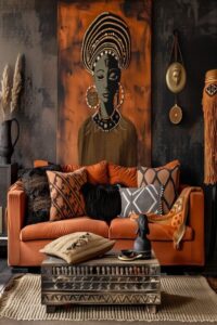 Afrohemian Living Room Styling with Modern Balance