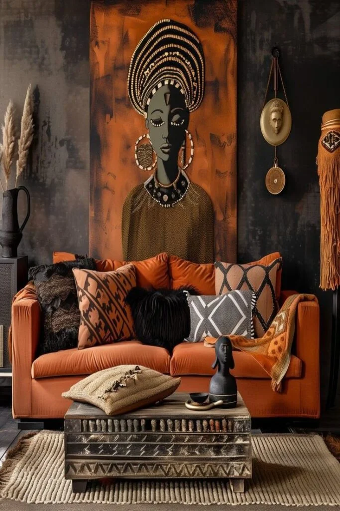 Afrohemian Living Room Styling with Modern Balance