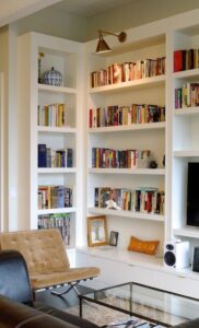 Bookshelves with Integrated Cabinets