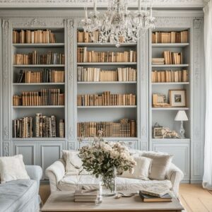 Built-In Living Room Bookshelves for a Seamless Look