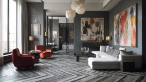 Chevron or Geometric Flooring