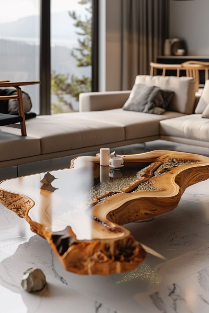 Choose Sculptural Coffee and Side Tables