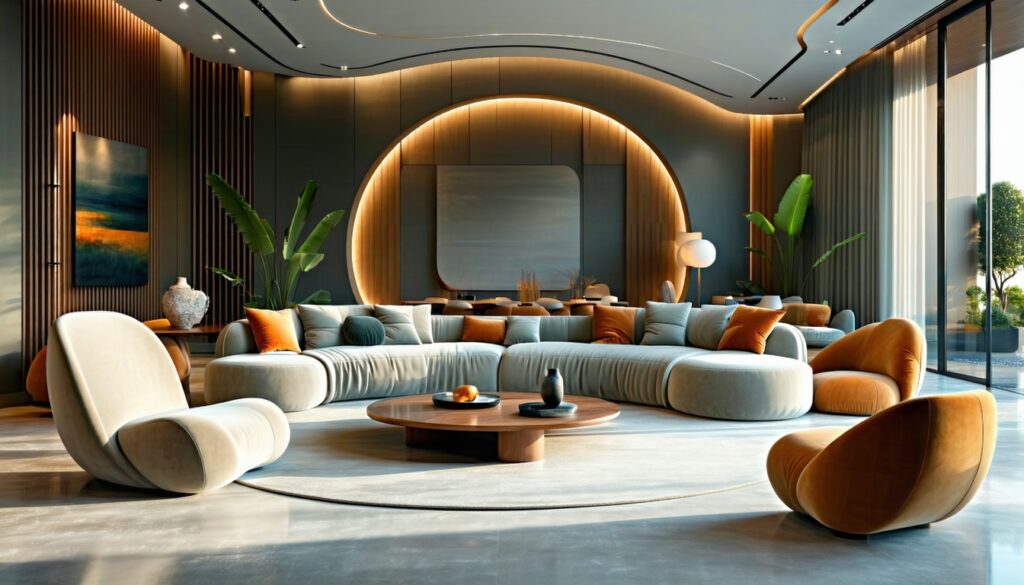 Curved Furniture for a Soft, Modern Aesthetic