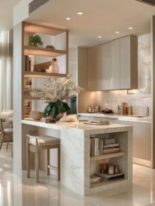 Floating Shelves Instead of Upper Cabinets