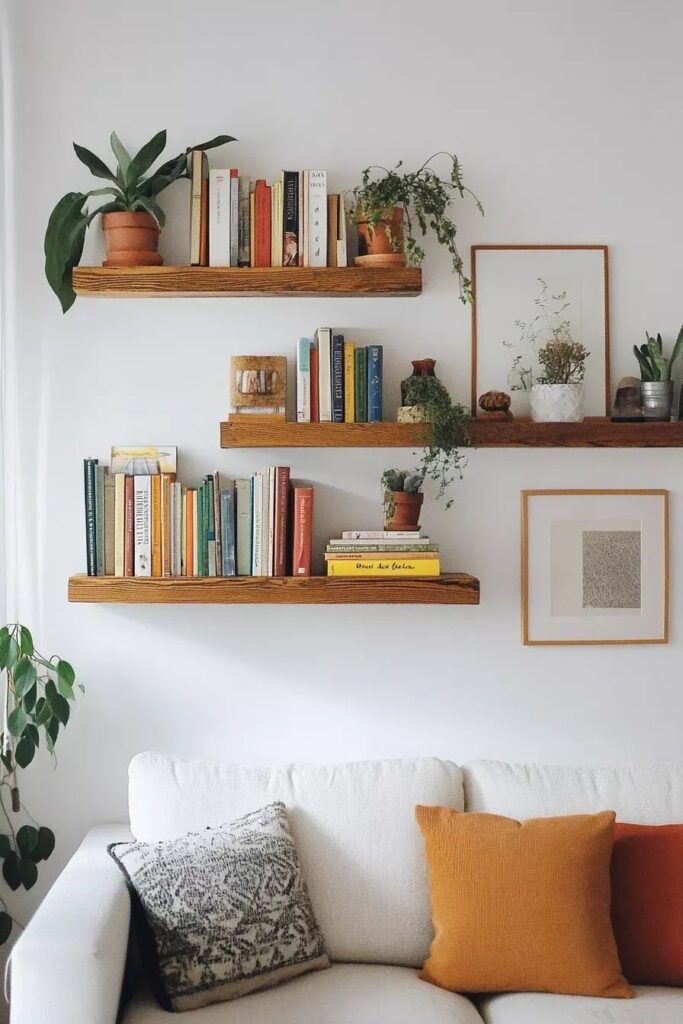 Floating Shelves for Displaying Decor