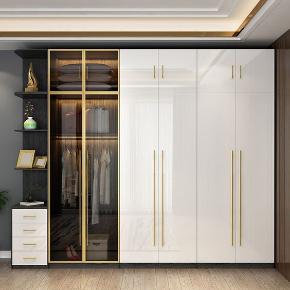 Gold Hardware for Cabinets & Wardrobes