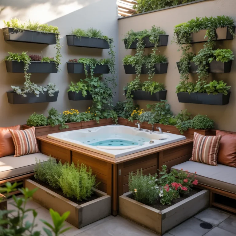 Home Garden Jacuzzi Outdoor Ideas for a Calm, Resort-Style Look