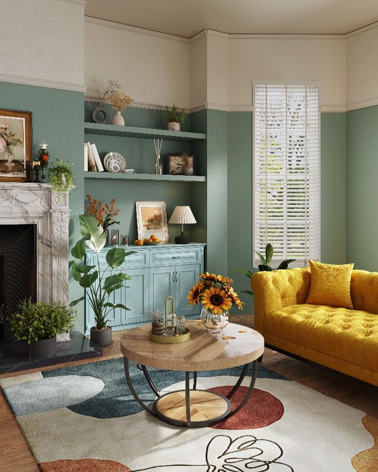 Incorporate a statement coffee table, side chair, or accent furniture piece