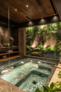 Jacuzzi Outdoor with Lounge Seating