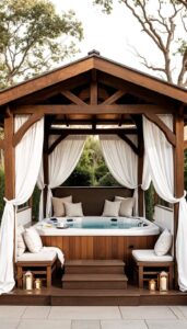 Luxury Jacuzzi with Pergola Cover