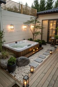 Modern Minimalist Jacuzzi Garden