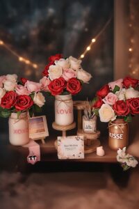 Painted Mason Jars for Table & Shelf Styling