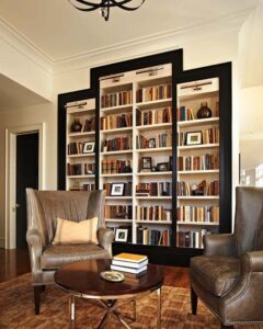Styled Bookshelves with Personal Touches