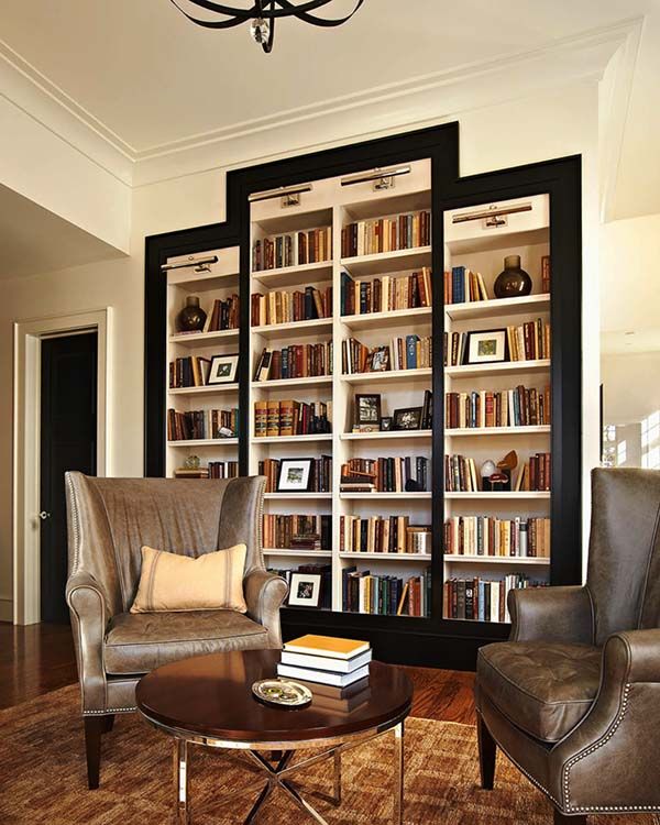 Styled Bookshelves with Personal Touches