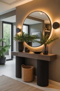 Upgrade the Entryway with a Deco Mirror + Console