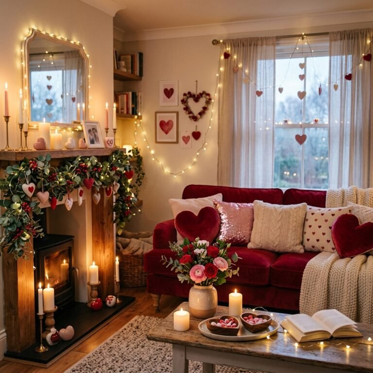 Valentine’s Home Decor Ideas for a Romantic & Cozy Home