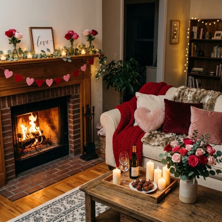 Valentine’s Home Decor Ideas for a Romantic & Cozy Home