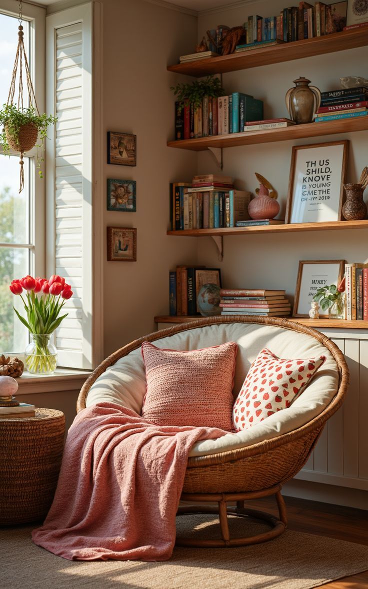 cozy reading nook