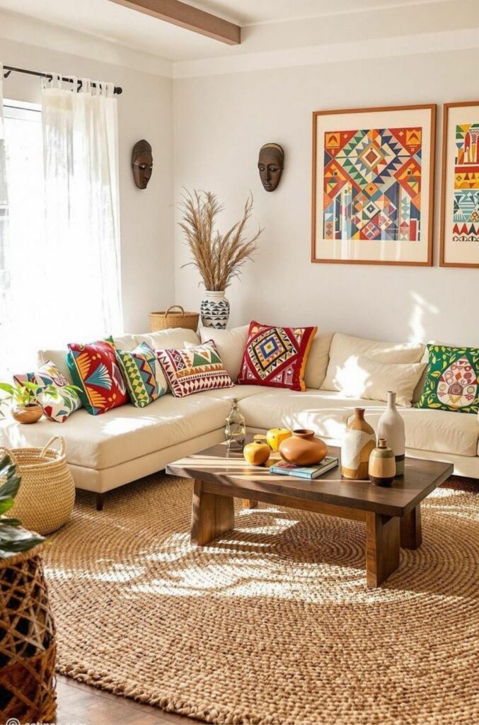 macrame wall hangings to vintage artwork and framed photographs