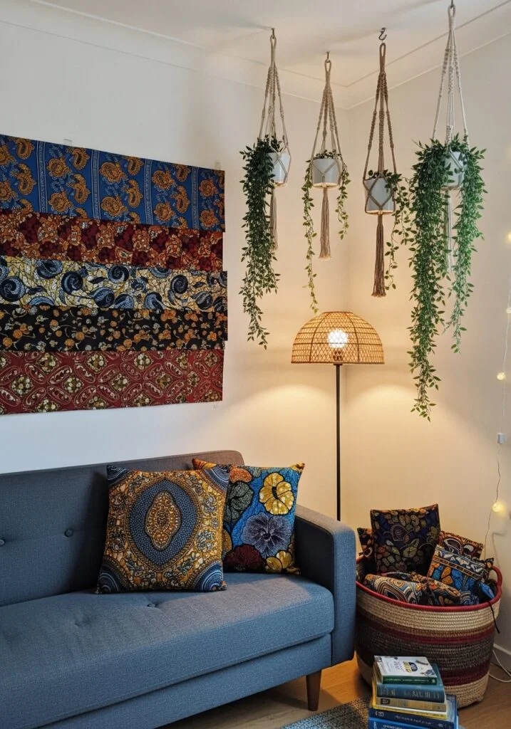 1. Layered Textiles with African Prints