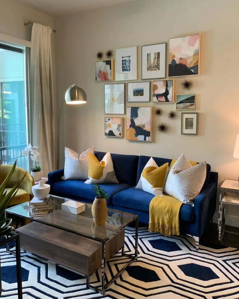 1. Open Concept Flow with Floating Sofa Layout