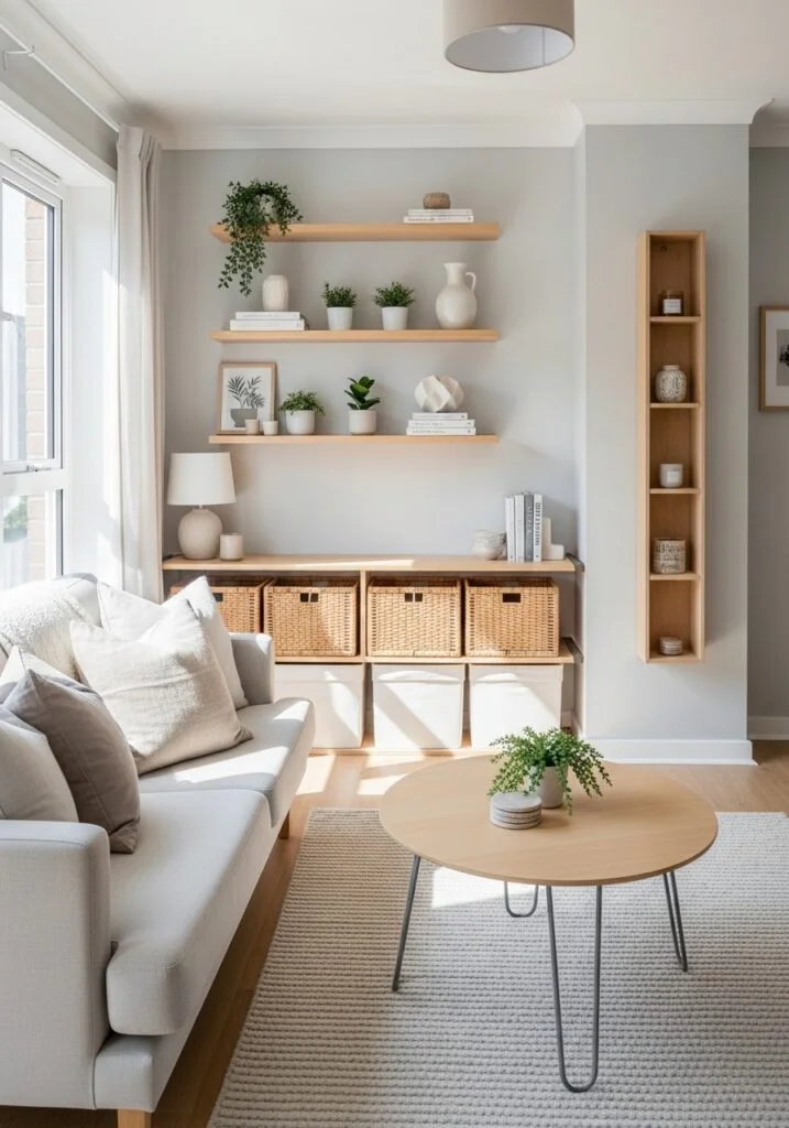 1. Use Vertical Wall Storage to Free Floor Space