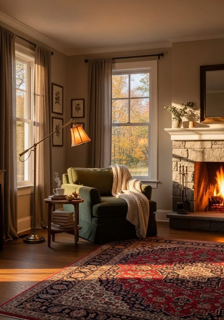 11. Add a Reading Corner in Large Rooms