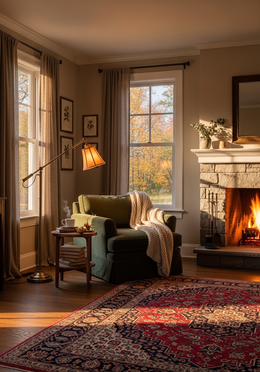 11. Add a Reading Corner in Large Rooms