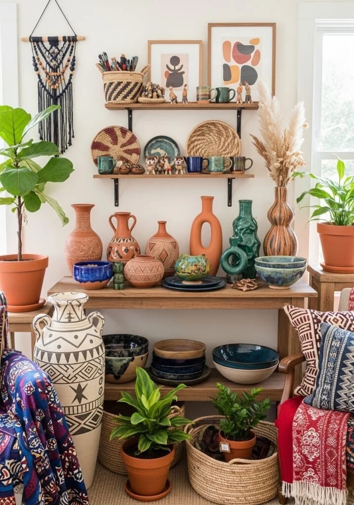 11. Handmade Ceramics and Pottery Displays