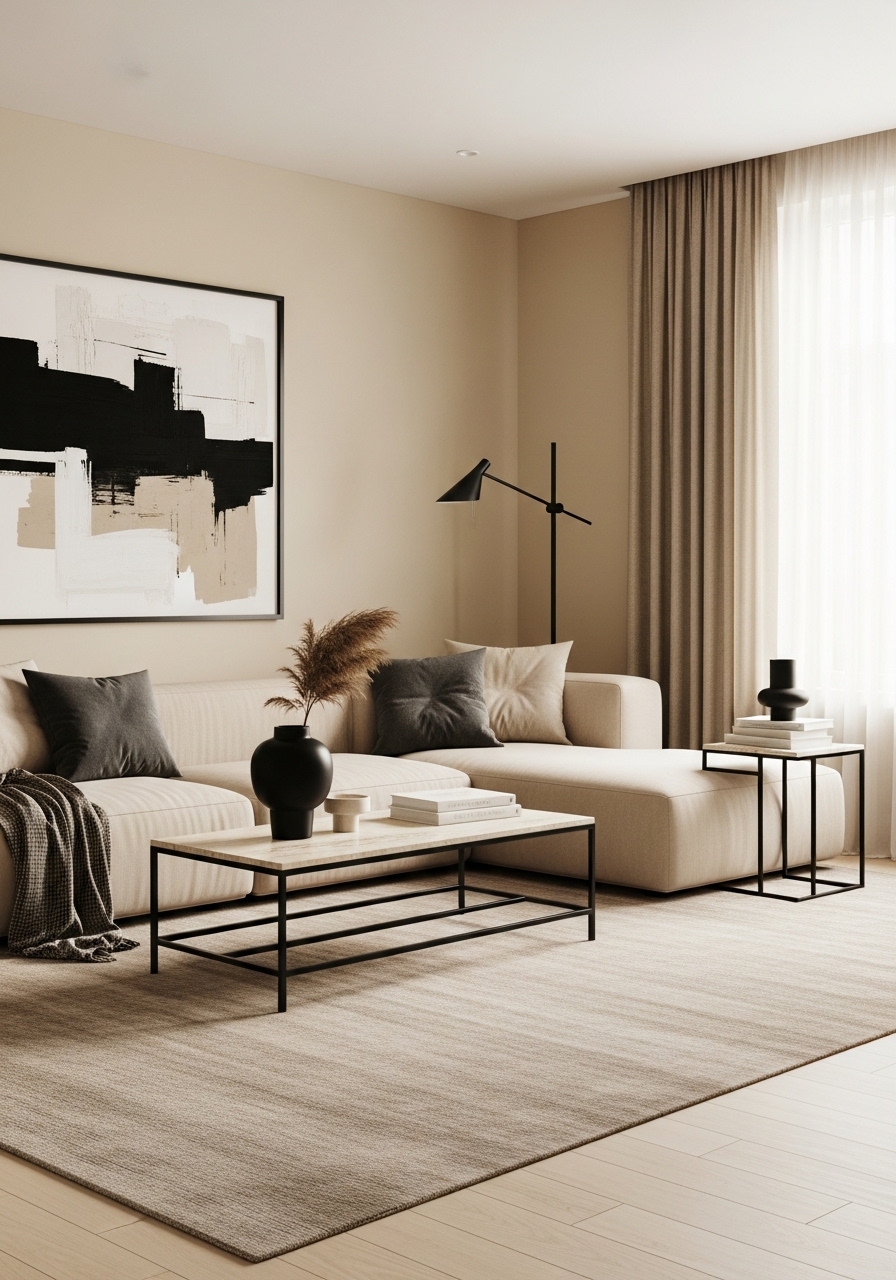 11. Mix Black Accents Carefully