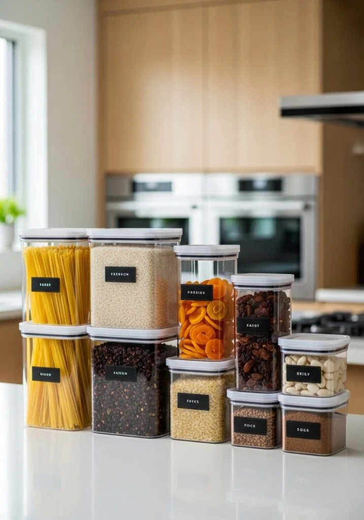 11. Use Clear Storage Containers for Visual Order