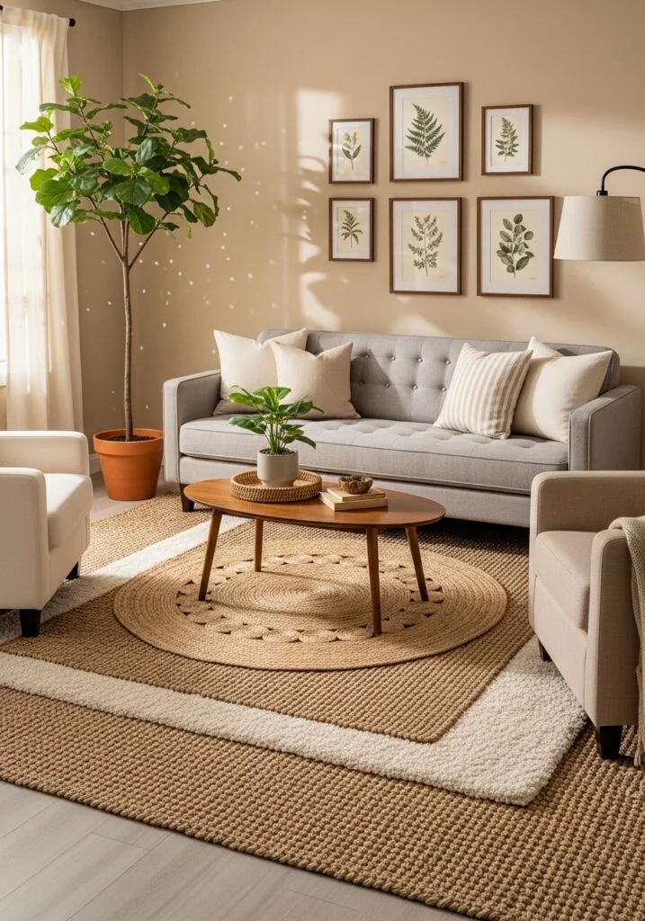 12. Define Space with Rugs