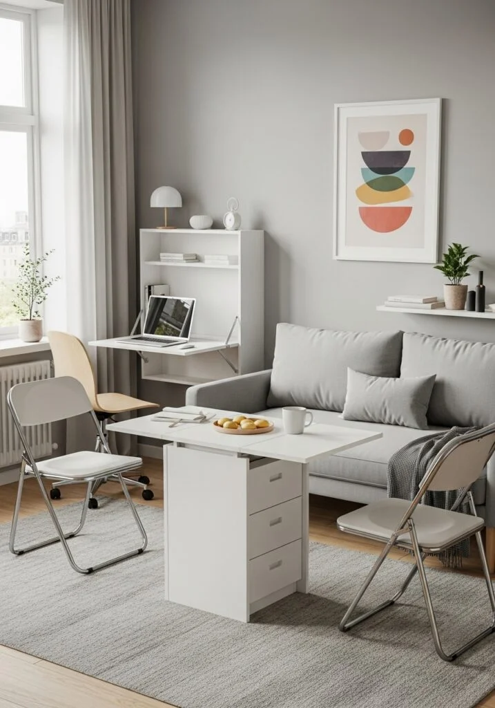 13. Incorporate Foldable or Expandable Furniture