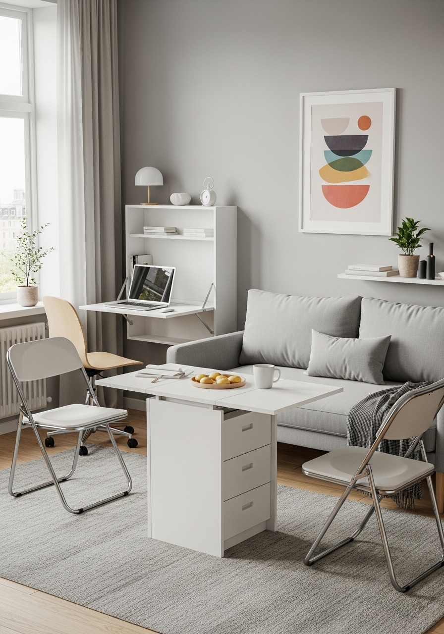 13. Incorporate Foldable or Expandable Furniture