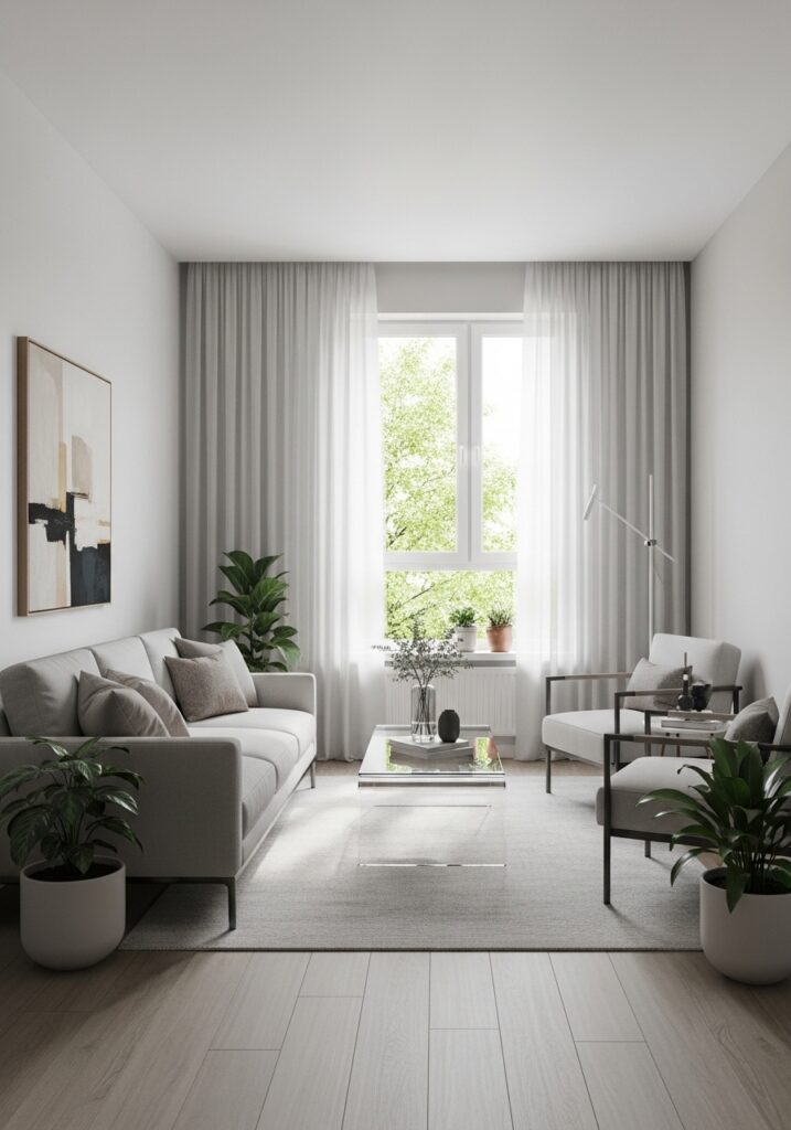 13. Use Glass or Acrylic Tables