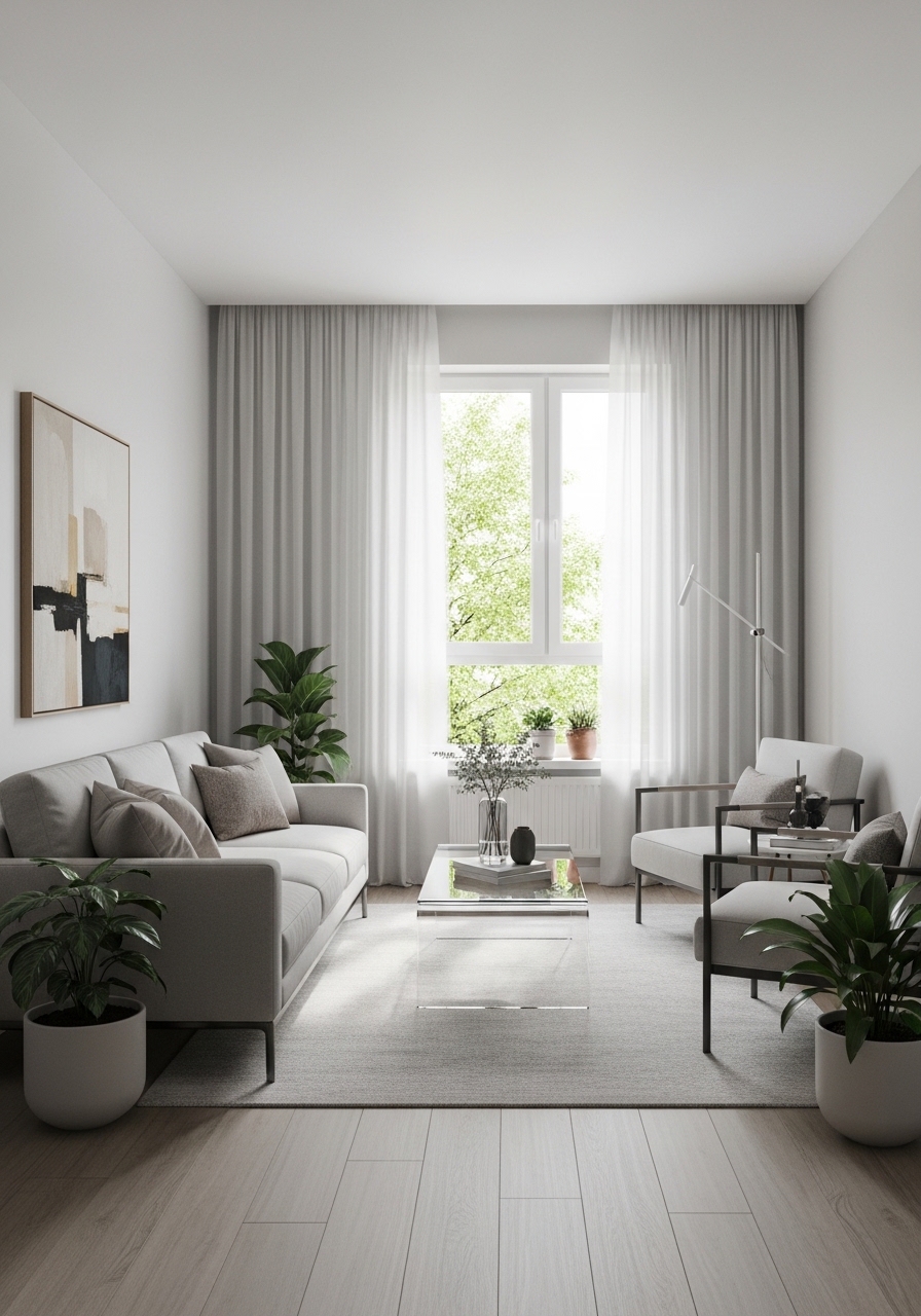 13. Use Glass or Acrylic Tables