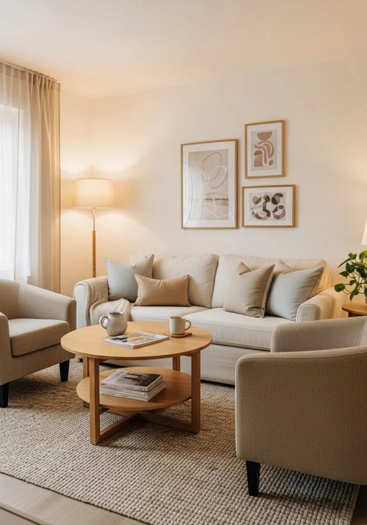 13. Use Round Tables to Soften Layouts