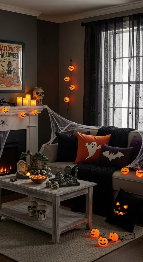 14. Dark Sheer Curtain Swap