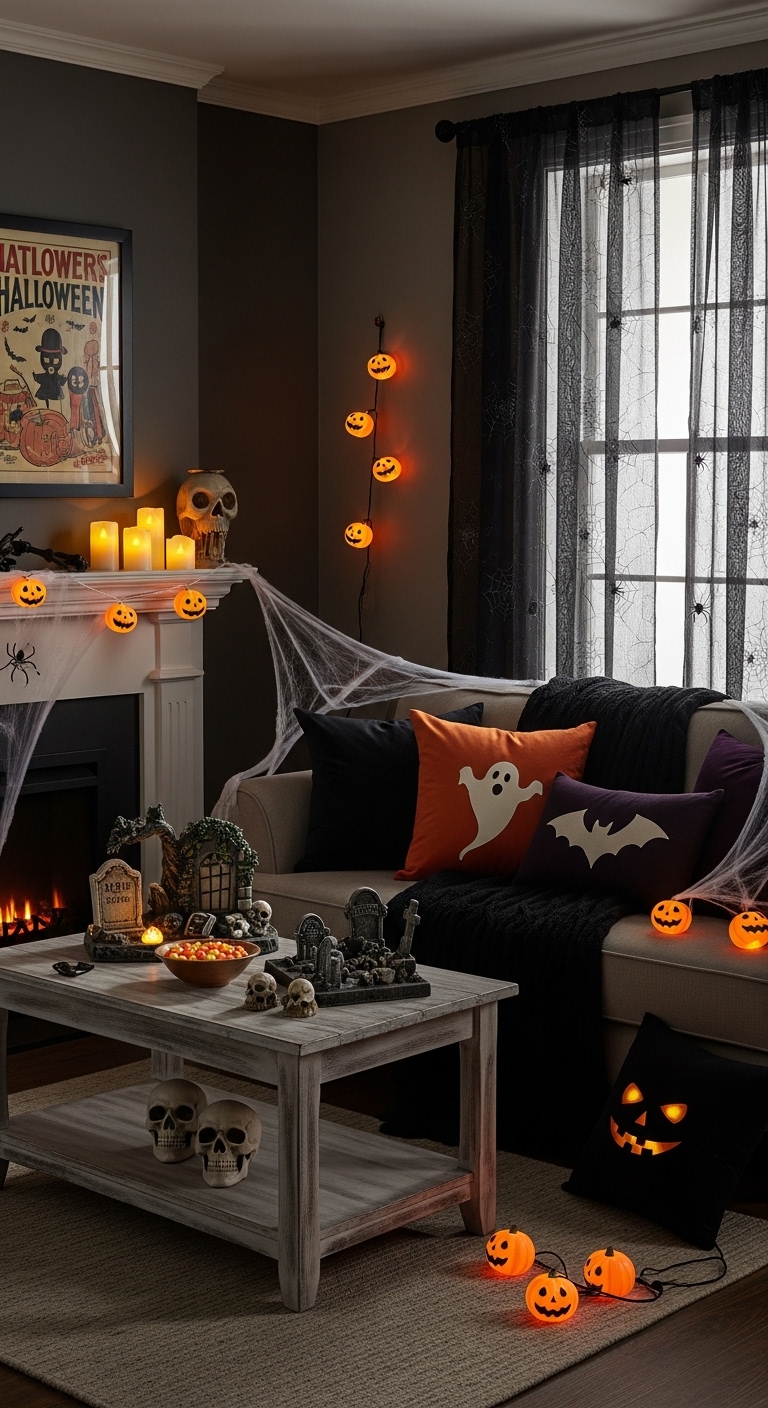 14. Dark Sheer Curtain Swap