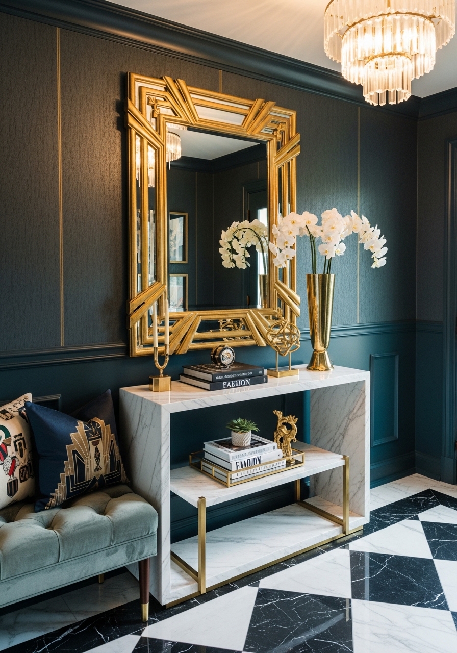 14. Statement Entryway Styling